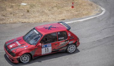 Dimitsana, Yunanistan - 12 Temmuz 2025 Dimitsana rallisi anavasi dimitsanas-zigovistiou 2025