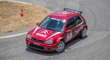 Dimitsana, Yunanistan - 12 Temmuz 2025 Dimitsana rallisi anavasi dimitsanas-zigovistiou 2025