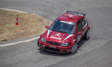 Dimitsana, Yunanistan - 12 Temmuz 2025 Dimitsana rallisi anavasi dimitsanas-zigovistiou 2025