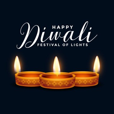 Vektör şablonunda güzel mutlu diwali fectival arkaplan