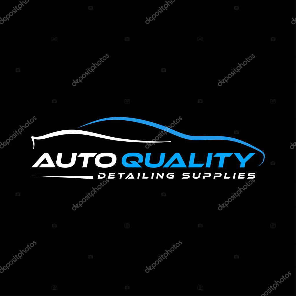 Auto detailing logo and car logo design in vector template