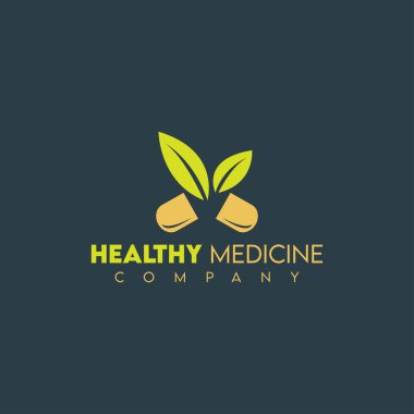 Vektör şablonunda tıbbi logo tasarımı