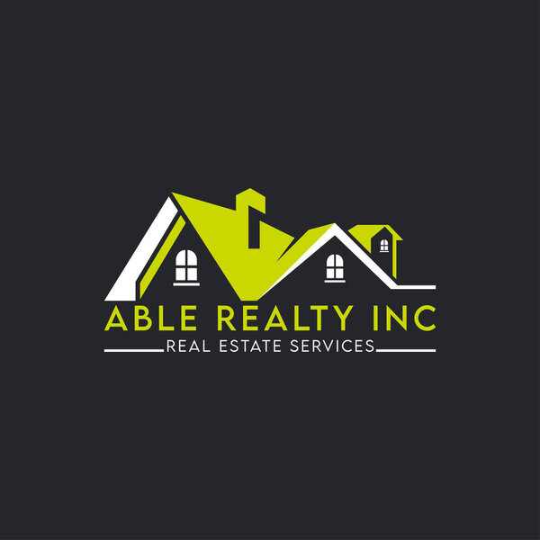Real estate logo design in vector template