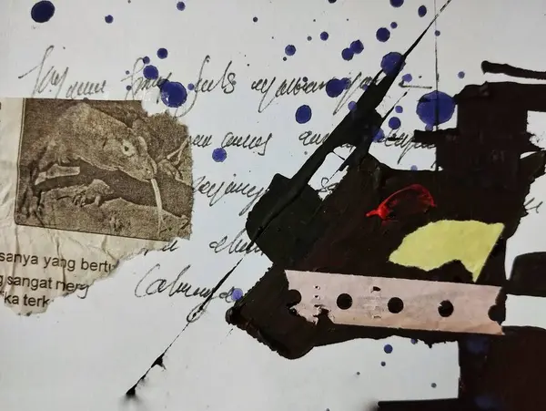 Sanatsal yaratıcı modern soyut kolaj sanat arkaplan dokusu