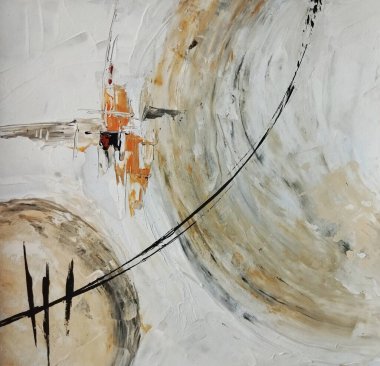 Kırık kırmızı gri kahverengi akış soyut renk kompozisyonu dışavurumculuğu