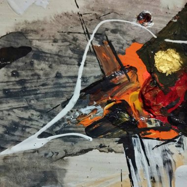 Sanatsal çağdaş kahverengi koyu soyut dışavurumculuk resimleri kompozisyon renkleri 