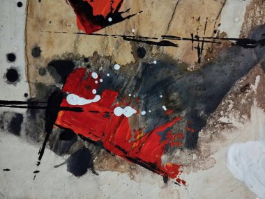 Sanatsal çağdaş kahverengi koyu soyut dışavurumculuk resimleri kompozisyon renkleri 