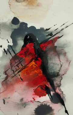 Sanatsal çağdaş kahverengi koyu soyut dışavurumculuk resimleri kompozisyon renkleri 