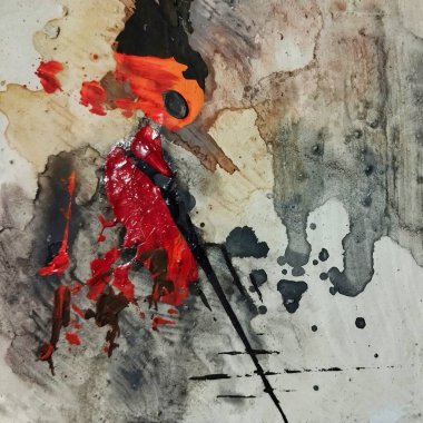 Sanatsal çağdaş kahverengi koyu soyut dışavurumculuk resimleri kompozisyon renkleri 