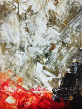 Sanatsal kalın kompozisyon sürreal element modern soyut resim arkaplan dokusu