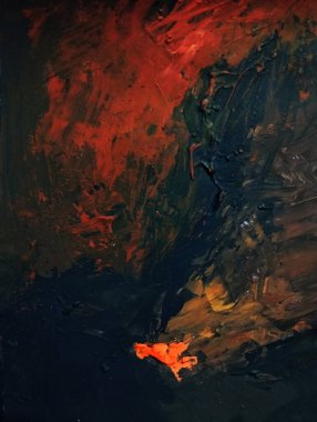 Sanatsal kalın kompozisyon sürreal element modern soyut resim arkaplan dokusu