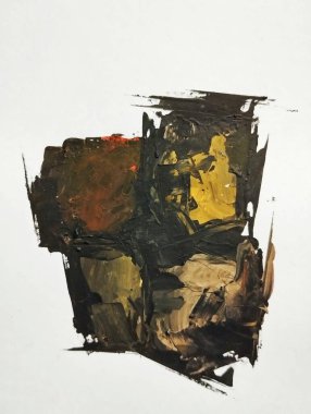 Sanatsal kalın kompozisyon sürreal element modern soyut resim arkaplan dokusu