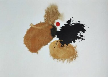 Minimalist yumuşak renkler soyut resim kompozisyonu 