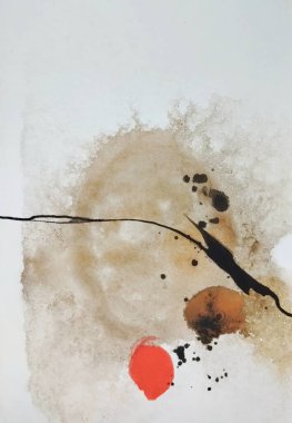 Minimalist yumuşak renkler soyut resim kompozisyonu 