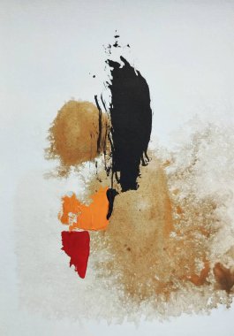 Minimalist yumuşak renkler soyut resim kompozisyonu 