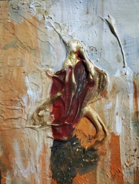 Minimalizm çağdaş yüksek desenli soyut boya renkleri bileşimi arka plan