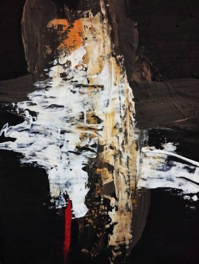 Minimalizm çağdaş kırmızı gri soyut resim kompozisyonu