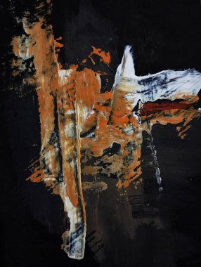 Minimalizm çağdaş kırmızı gri soyut resim kompozisyonu