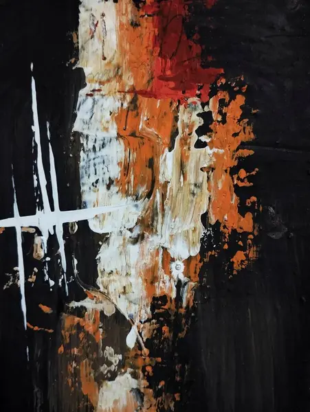 Minimalizm çağdaş kırmızı gri soyut resim kompozisyonu