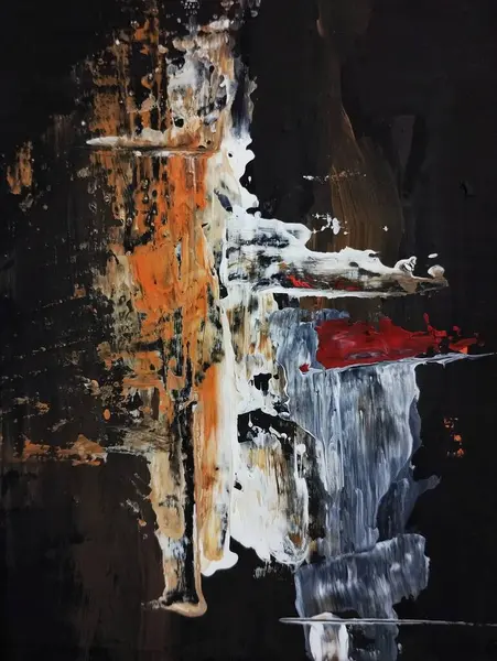 Minimalizm çağdaş kırmızı gri soyut resim kompozisyonu