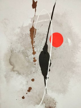 Çağdaş minimalist, soyut resim kompozisyonu. 