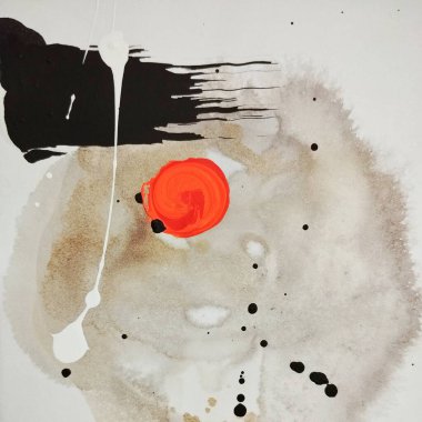 Çağdaş minimalist, soyut resim kompozisyonu. 