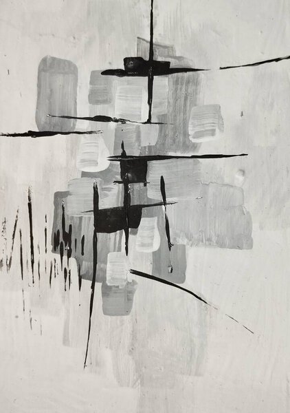 Дефокация селективно сфокусированной текстуры абстрактной живописи цветовая композиция