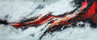 Dinamik Hareket Çağdaş Minimalist Soyut Mürekkep ve Akrilik Boyama Rengi