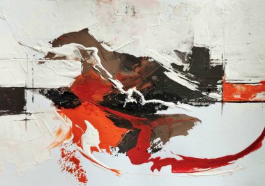 Çağdaş turuncu ve siyah soyut renk bileşimi arkaplan dokusu