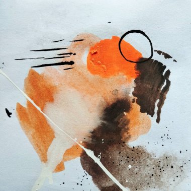 Soyut Yapılandırılmış Sıcak Tonlar Renk Kompozisyonu