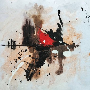 Soyut Yapılandırılmış Sıcak Tonlar Renk Kompozisyonu