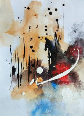 Ateşli Toprak Çağdaş Soyut Dışavurumculuğu Sıcak Tonlar Rengi Boyaması