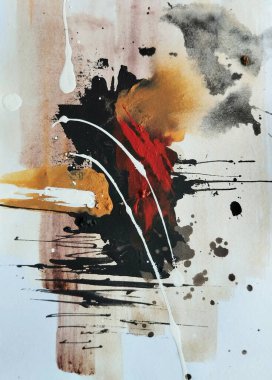 Ateşli Toprak Çağdaş Soyut Dışavurumculuğu Sıcak Tonlar Rengi Boyaması