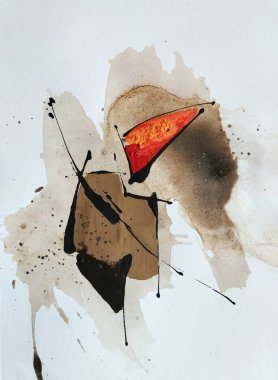 Rustik Hareket Çağdaş Soyut Dünya Tonları Renk Bileşimi İfadesi