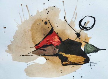 Rustik Hareket Çağdaş Soyut Dünya Tonları Renk Bileşimi İfadesi