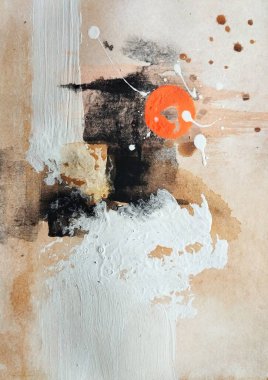 Topraksı Tonlardaki Kaos Soyut Dışavurumculuk Dengesi Rengi