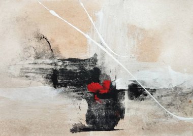 Topraksı Tonlardaki Kaos Soyut Dışavurumculuk Dengesi Rengi