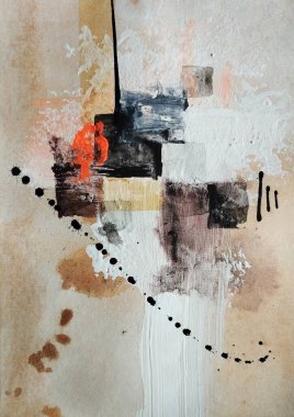 Topraksı Tonlardaki Kaos Soyut Dışavurumculuk Dengesi Rengi