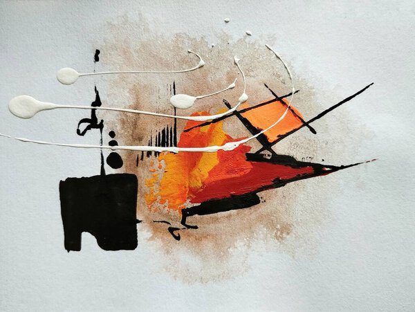 Современный красный малиновый взрыв в кубизме современный минималистский экспрессионизм абстрактная живопись фон текстура