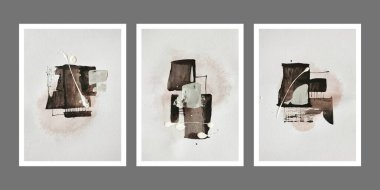 Soyut minimum şekil arkaplanının Pastel seti. Modern çağdaş tasarım, daire şekli, çizgisi ve dokusu olan element. Minimalist tarzda. Poster için klasik tasarım. Sürrealizm biçimi bileşimi