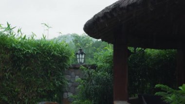 Asian weather with tropical downpour, illustrating dynamic rain cycles