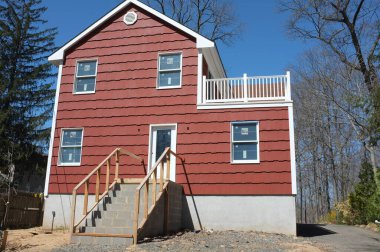 Berkeley Heights, NJ, ABD - 04-06-2012: tadilat ve ev genişlemesi