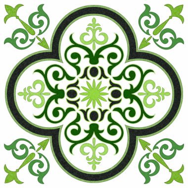 Renkli Fas seramik deseninin soyut arkaplanı.