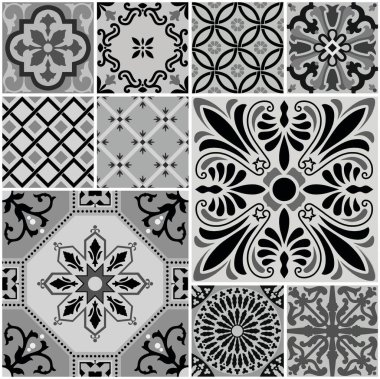 Renkli Fas seramik deseninin soyut arkaplanı.