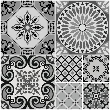 Renkli Fas seramik deseninin soyut arkaplanı.