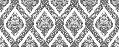 Renkli Tayland deseninin soyut arkaplanı.