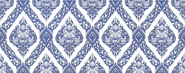 Renkli Tayland deseninin soyut arkaplanı.