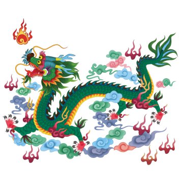  ejder tanrısının şans eseri görüntüsü soyut ev dekoratif duvar döşemeleri beyaz arka planda desen tasarımı.