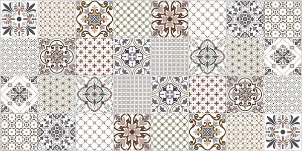 Duvar fayansları ve zemin fayansları için soyut tasarım deseni, mermer fayans mozaiği, geometrik