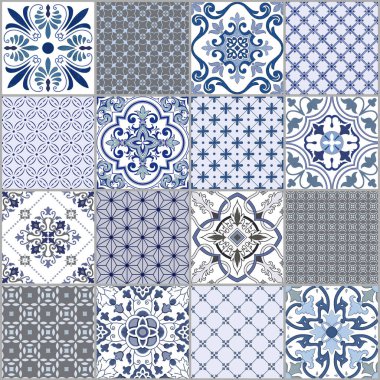 Duvar fayansları ve zemin fayansları için soyut tasarım deseni, mermer fayans mozaiği, geometrik